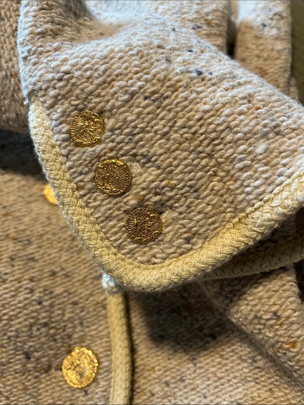 ba&sh Lady Jacket Wool Tweed Size 0 (XS) - Picture 4 of 6